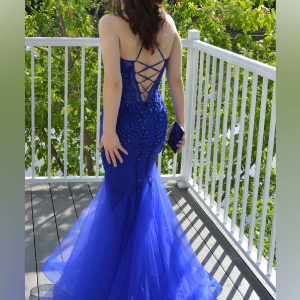 Jasz Couture 7539 Royal Blue Prom Dress